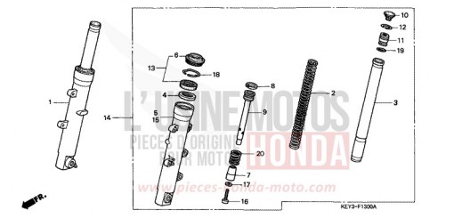 GABEL, VORNE FES125Y de 2000